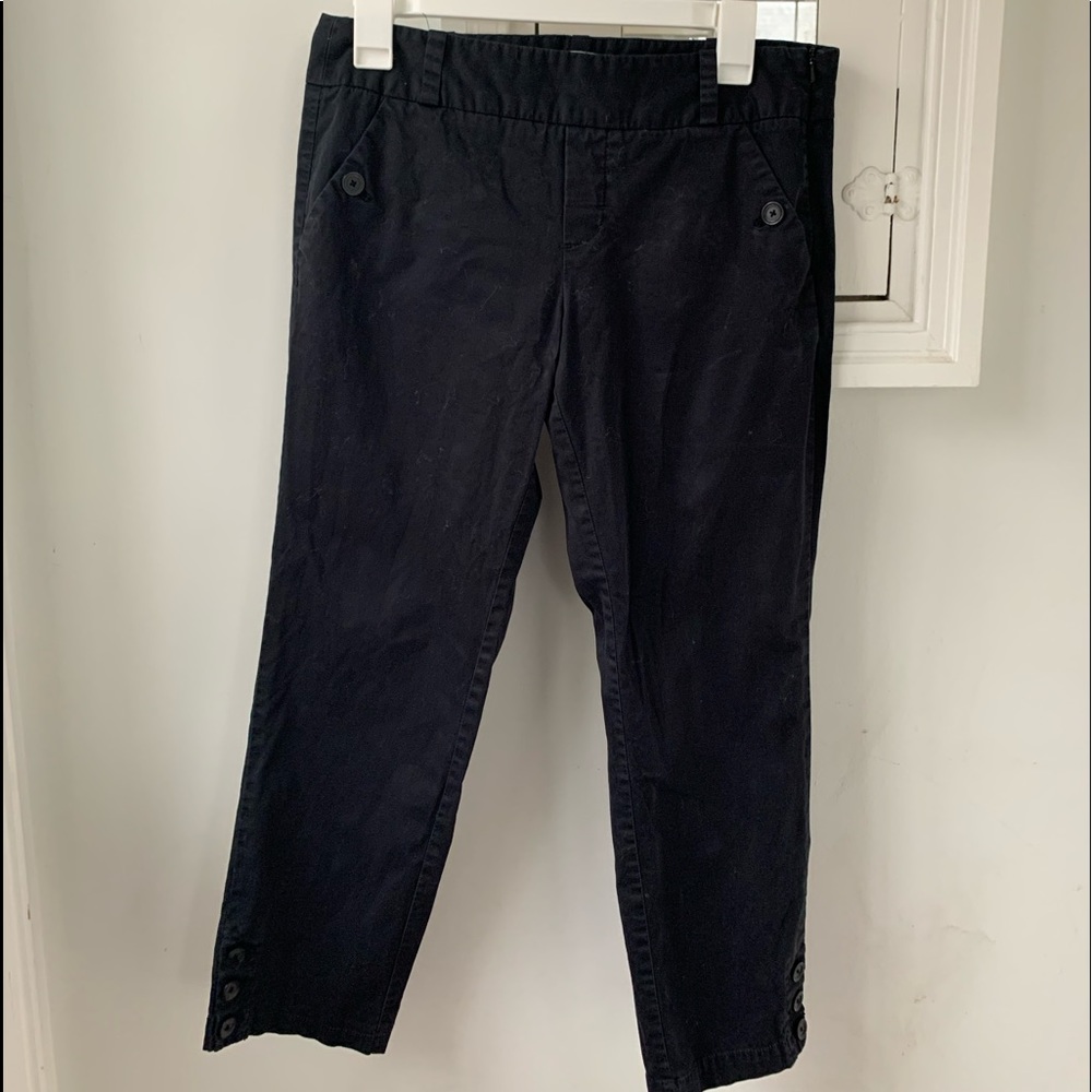 Anthropologie sz 6 trousers with buttons at ankles